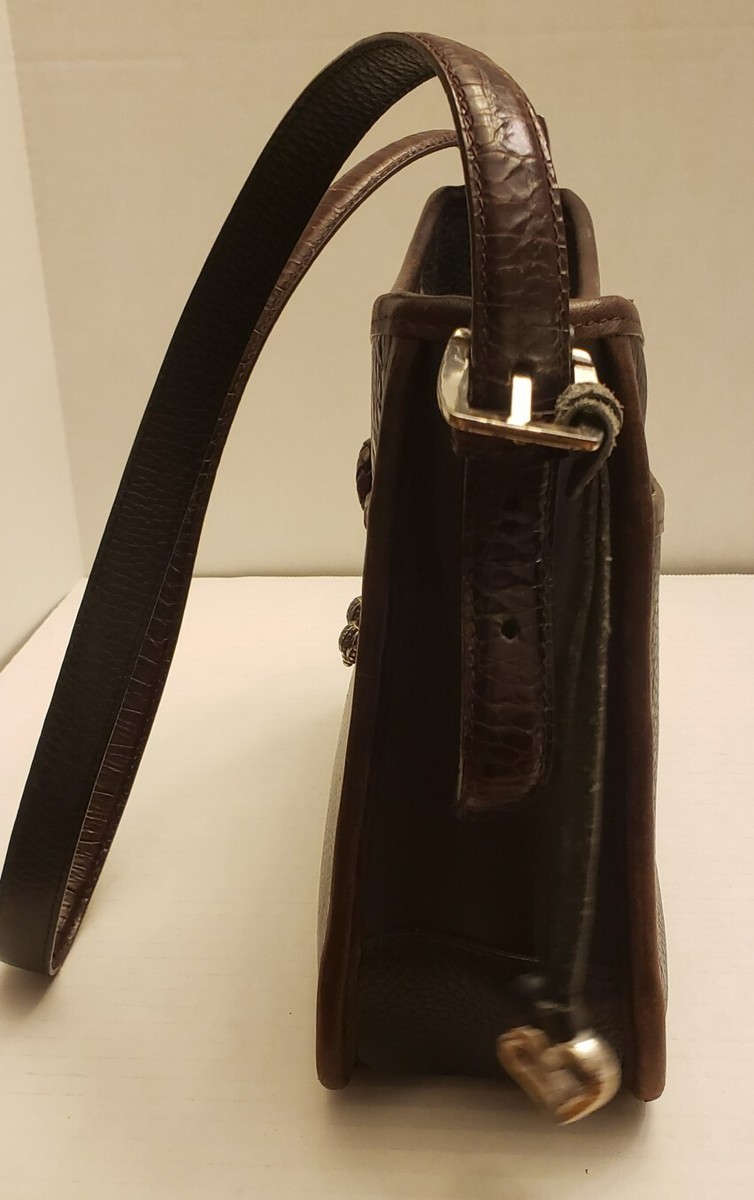 VTG Brighton Classic Collection Leather Shoulder Bag Bow