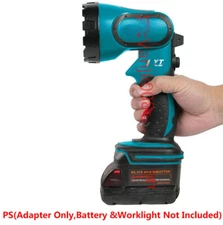 1x Adapter for Makita 18V LXT Type Tools, fits Milwaukee M18 Li-Ion Batteries