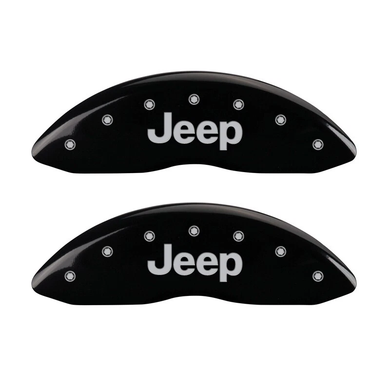 Cubiertas de pinza de disco de freno MGP negras delanteras + traseras "Jeep" Liberty 2008-2012 Foto 2 de 4