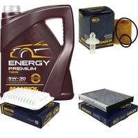 SCT Inspektionspaket 5L Mannol Energy 5W-30 FüR Toyota Verso 1.8 1.6 Avensis