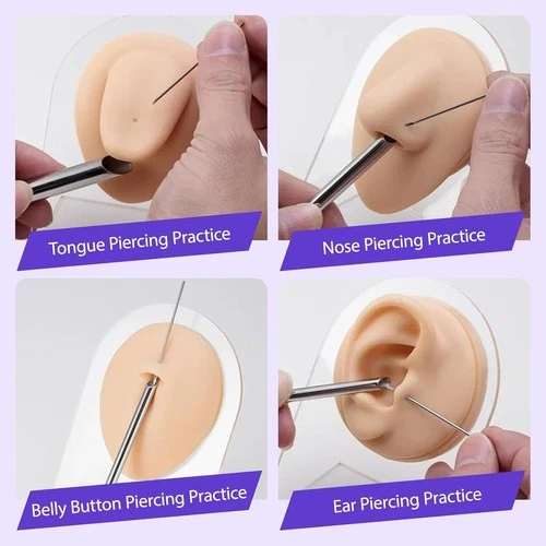 Silicone Model Body Part Displays Set- Usiriy 8Pcs Piercing...  image 5