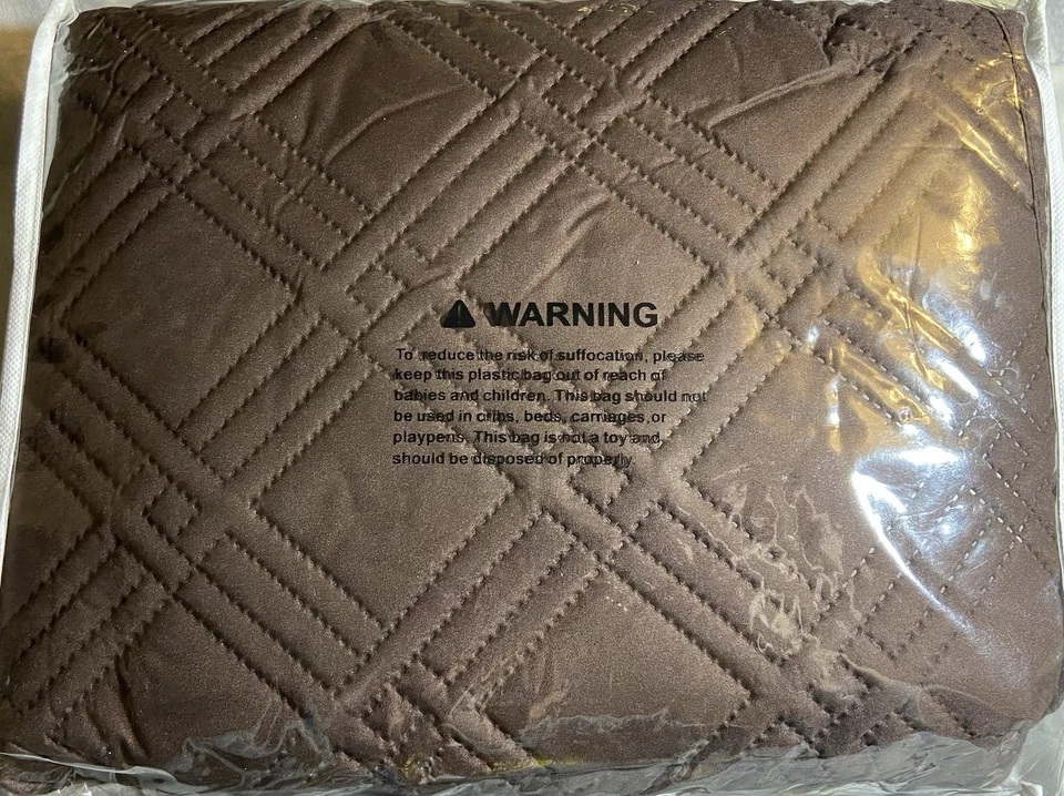 Fundas reclinables color chocolate 1 plaza (1 pieza) Foto 3 de 3