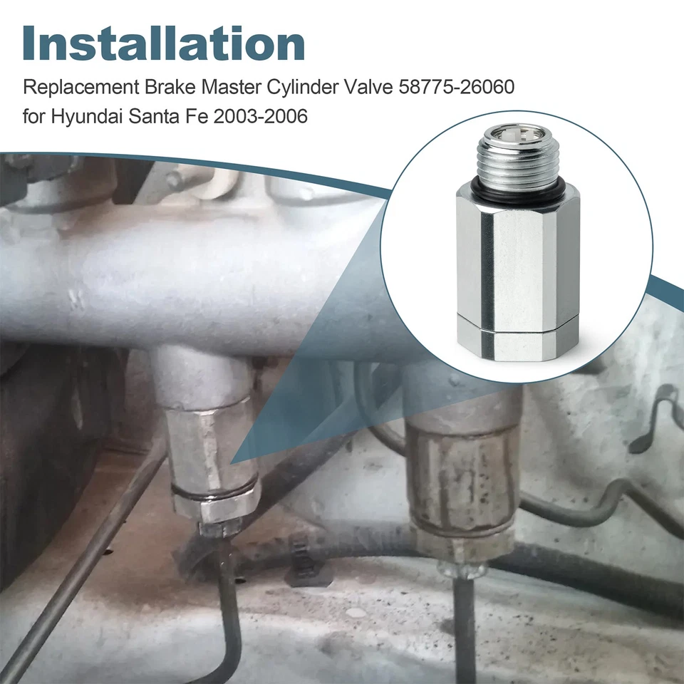 For Hyundai Brake Master Cylinder Valve 58775-26060 | Fits Santa Fe 2003-2006 - Image 2 of 4