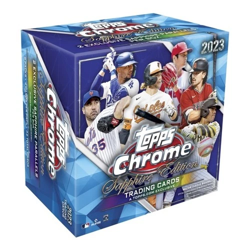 2023 Topps Chrome SAPPHIRE Factory Sealed Box CARROLL Stowers LANGELIERS RC