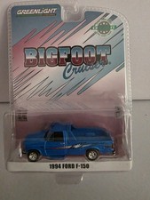 Greenlight Bigfoot Cruiser Blue 1994 Ford F-150 4x4 pickup truck 1:64 New