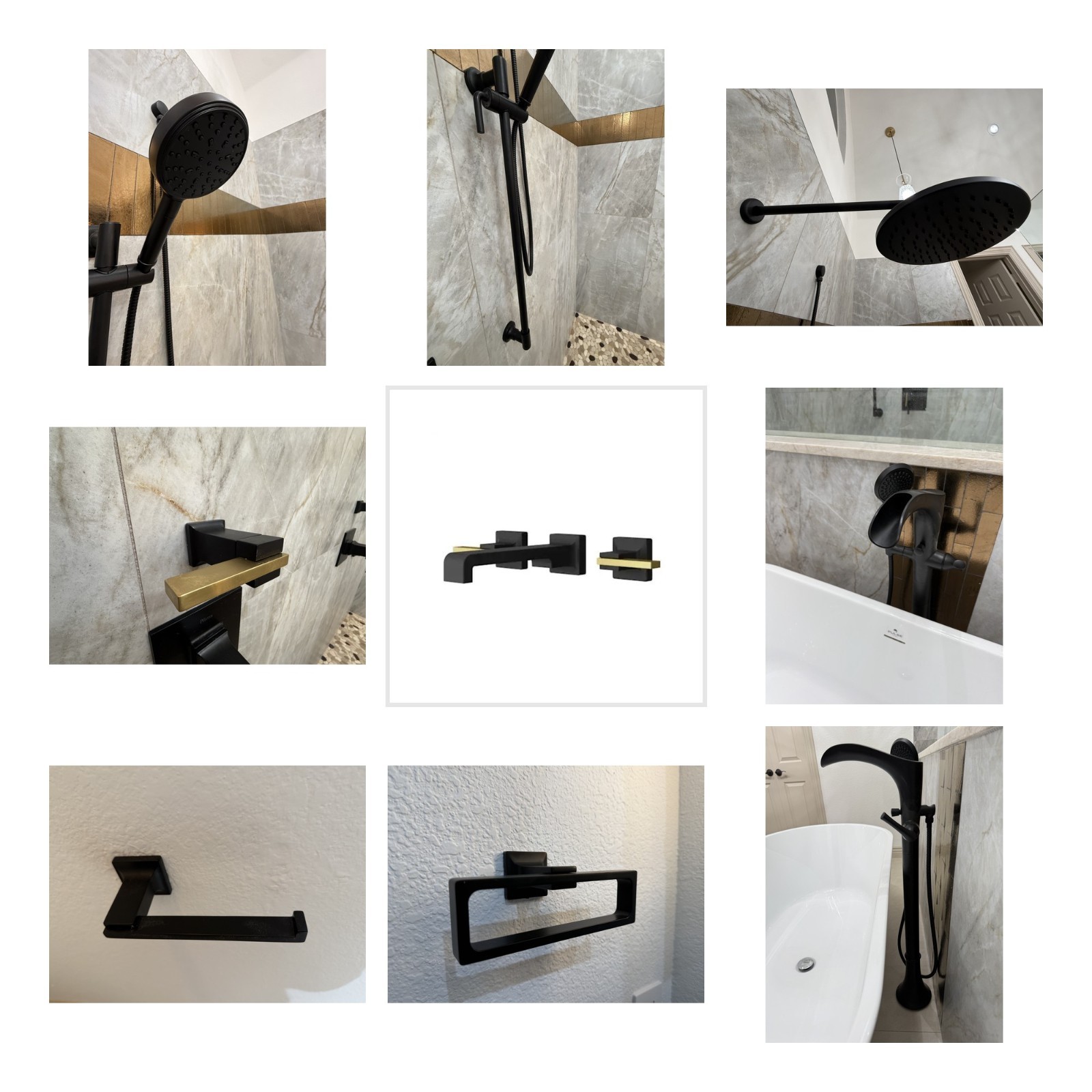 Pfister Verve Complete Master Bath Suite – 2 Shower + 2 Sink + Tub Filler NEW