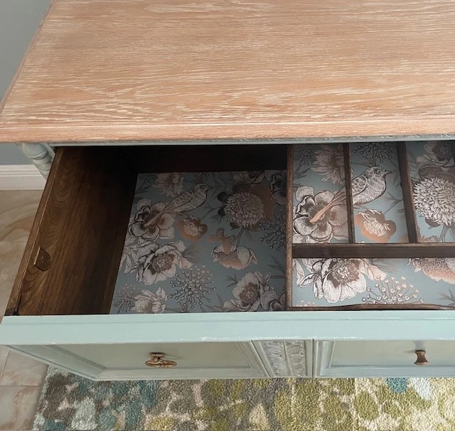 Salvia costera acabada buffet jacobeo Landstrom vintage, madera maciza, local P/U Foto 4 de 4