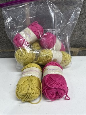 Rowan Designer Collection D.K Handknit 100% Cotton Shades 272&286 7 Skein Lot