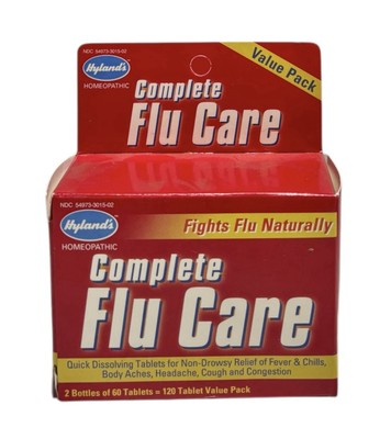 #ad Hylands Natural Complete Flu Care 2 Bottles 120 Dissolving Tablets $54.99