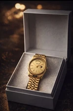 Vintage Bulova Quartz Watch With Fluted Bezel