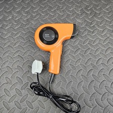 Philips HP 4119 Vintage Hair Dryer Orange 2 Heat Settings Hair Blower