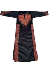 Girls  Vintage Palestinian dress handmade embroidered dress thobe Tatreez 