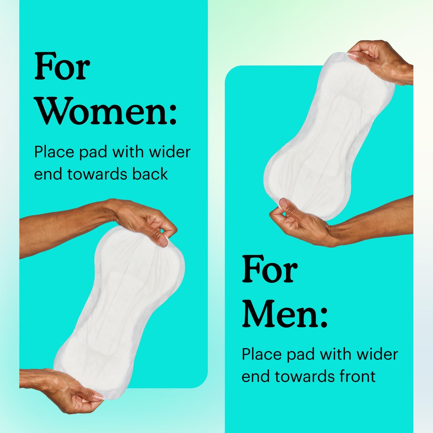 Because Premium Incontinence Booster Pads for Men and Women, Adds Extra