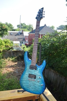 2012 Schecter C-6  Plus - Ocean Blue Burst - Indonesia - Gig bag