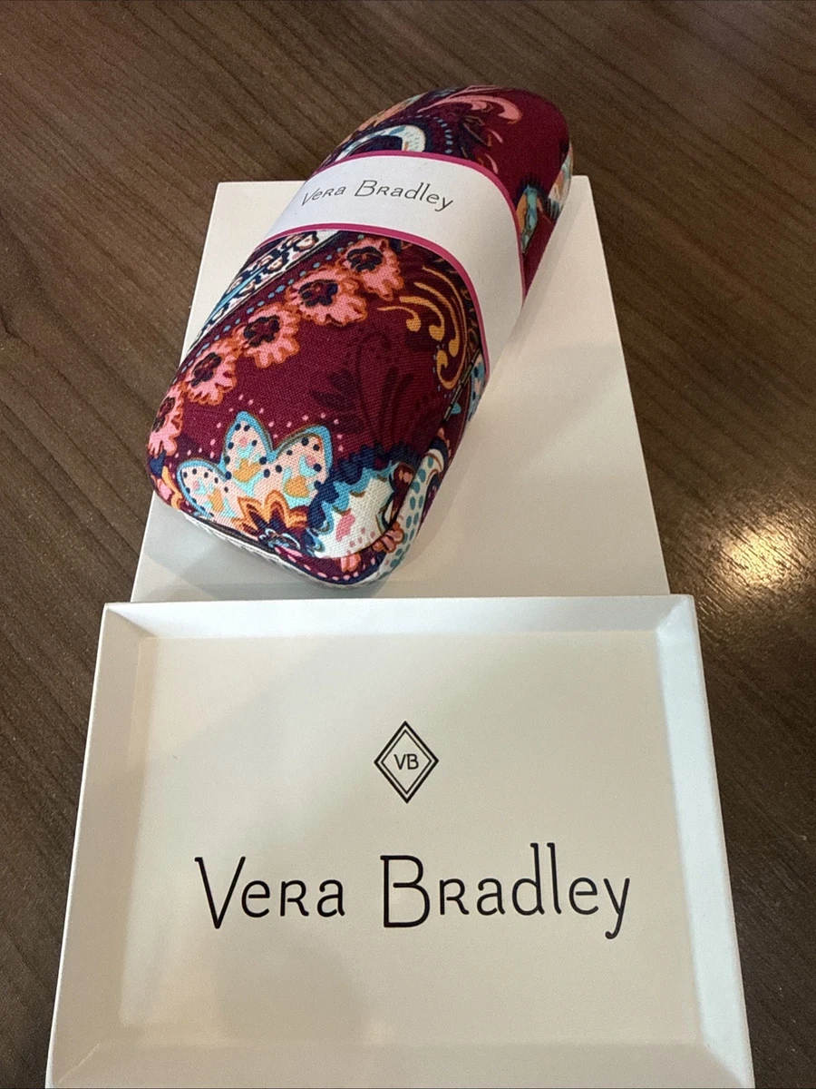 Vera Bradley Polarized sunglasses w/matching case! Vera Bradley Hard Clamshell Sunglasses Case - QVC.com main image 3