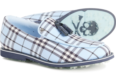 Womens G/FORE Tassel Cruiser Gallivanter Light Blue Navy Stripe