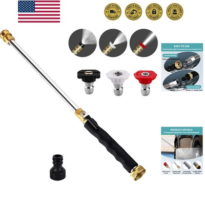 #ad Jet Nozzle Power Washer Wand Hose Nozzle Hydro Jet High Pressure Washer Tool... $35.99
