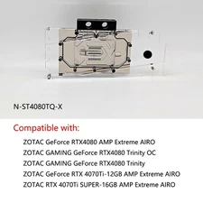 Granzon GPU Block For ZOTAC RTX 4080/ 4070Ti AMP Extreme AIRO /Trinity OC