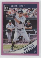2018 Panini Donruss Optic Variation Pink Prizm Aaron Judge (Batting Stance) 12n8