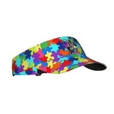Autism Awareness Visor Cap Sun Hat for Women Men Teens for for Sports Beach T...