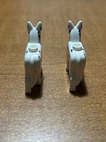 LEGO White DALMATIAN DOGS w/Black Spots Fire House Fire Fighter Pet Animal 60110