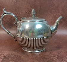 Antique Edwardian EPNS Silver Plate Teapot JD&S James Deakin Patina Good Vintage