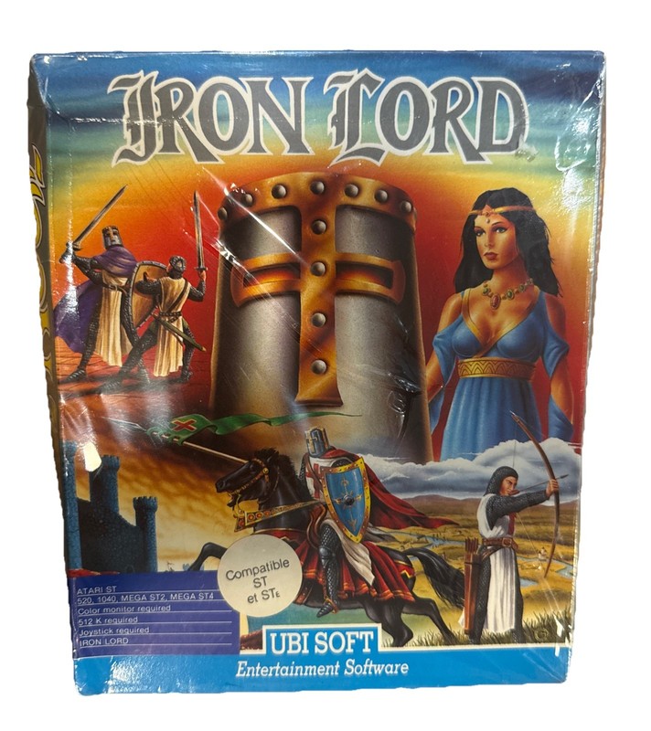 Iron Lord (Commodore Amiga) Vintage, Rare Game NEW/ SEALED  ( Distressed Box )