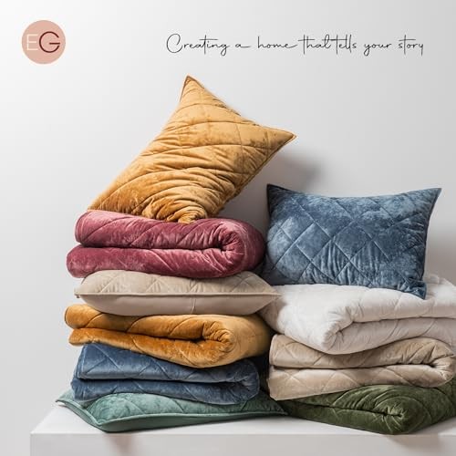 EVERGRACE Luxury Crushed Velvet Quilt Set KING/CAL.KING (108" x 96") Off White thumbnail 7