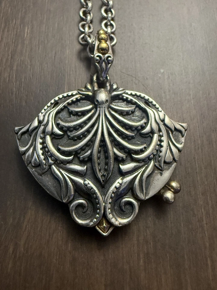 "Collar colgante Stephen Webster Kraken de plata de ley .925 cadena de 23""" Foto 2 de 4