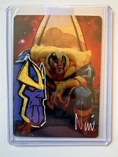 1/1 Eddie Nunez REMARKED and Signed Thanos Metal Card W/COA
