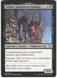 Falthis, Shadowcat Familiar 126 Commander Legends