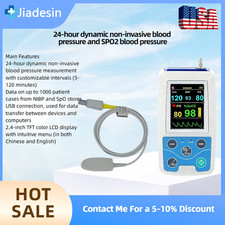 PM50 ABPM Holter Monitor 24-Hr Ambulatory NIBP SPO2 Blood Pressure Monitor