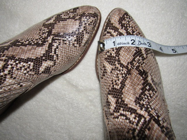 Anthropologie Marion Python Print Ankle Boots Wom… - image 8