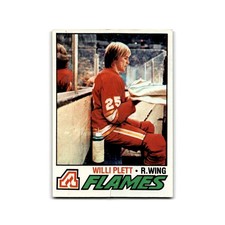 1977 Topps Willi Plett RC Atlanta Flames #17
