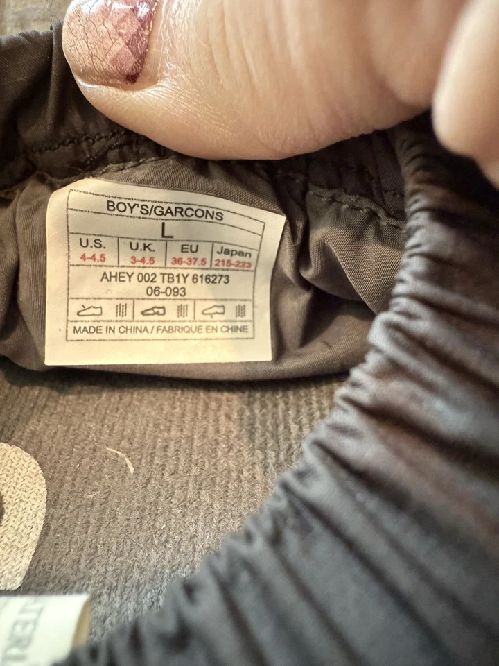 THE NORTH FACE Niños “SACO DE DORMIR” Plumón de Ganso Zapatillas Rellenas Talla L 4-4.5 Foto 3 de 3