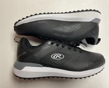 NEW!!! Rawlings Turf Tex Golf Shoes Men's Sz 6.5D Black/White [175787]
