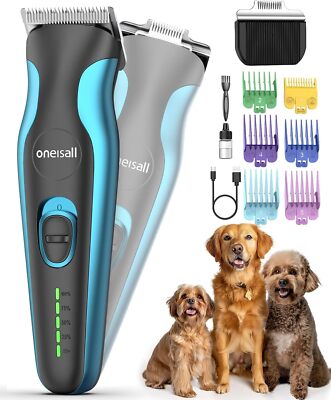 oneisall Dog Clippers Paw Trimmer Dual Blade Grooming Kit, Dog