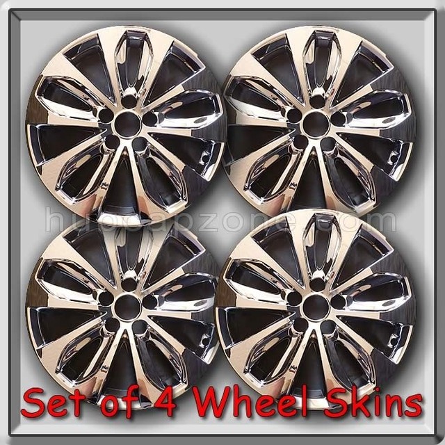 Set 4 Chrome 18" Wheel Skins Fits 20112013 Hyundai Sonata Hubcaps