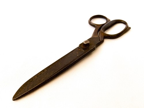 Vintage GEBR. WEYERSBERG SOLINGEN Germany Sewing Scissors Dressmaker Scissor - Picture 1 of 8