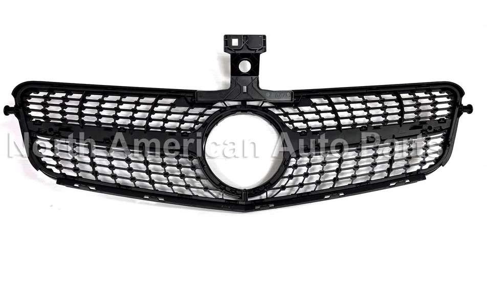 Матовая черная решетка C250 C300 C350 C230 стиль C63 AMG 2008 2009 2010 2011 2014 - Изображение 4 из 4