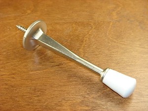 Sonoma-Cabinet-Hardware-Brushed-Nickel-Rigid-Door-Stop-Entry-Doorstop-3-034-Solid