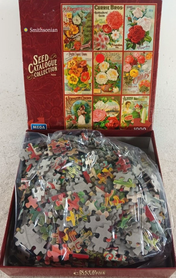 Seed Catalogue Collection 1000 Piece Jigsaw Puzzle Smithsonian Institute Mega - Image 4 of 4
