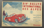 VINTAGE CAR PROGRAM 14th RALLYE INTERNATIONAL DES ALPES 1951
