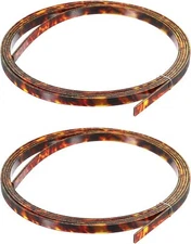 MECCANIXITY Plastic Binding Purfling Strip 1650x6x1.5mm 1650x6x1.5mm, Brown 