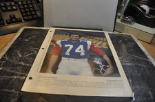 Montreal alouettes 1981 #74 peter dalla riva Dimanche Derniere Heure Newspaper I