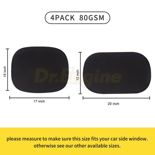 4 Pack Car Window Shade block UV Sun Shade Foldable Reflective Visor - Picture 2 of 8