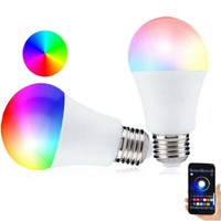 Smart LED Wifi Lampe E27 9W RGB Effekte Dimmbar Ios Android Alexa Google