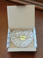 PRINCESS HOUSE  Lead Crystal Heart Shaped 3" Ornament with rope NEW IN BOX 140