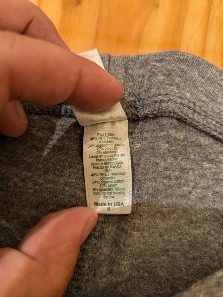 Womens royal apparel gray leggings sz s - Image 3 of 4