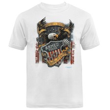 US Armed Forces Military Veteran Eagle Patriotic Graphic T-shirt